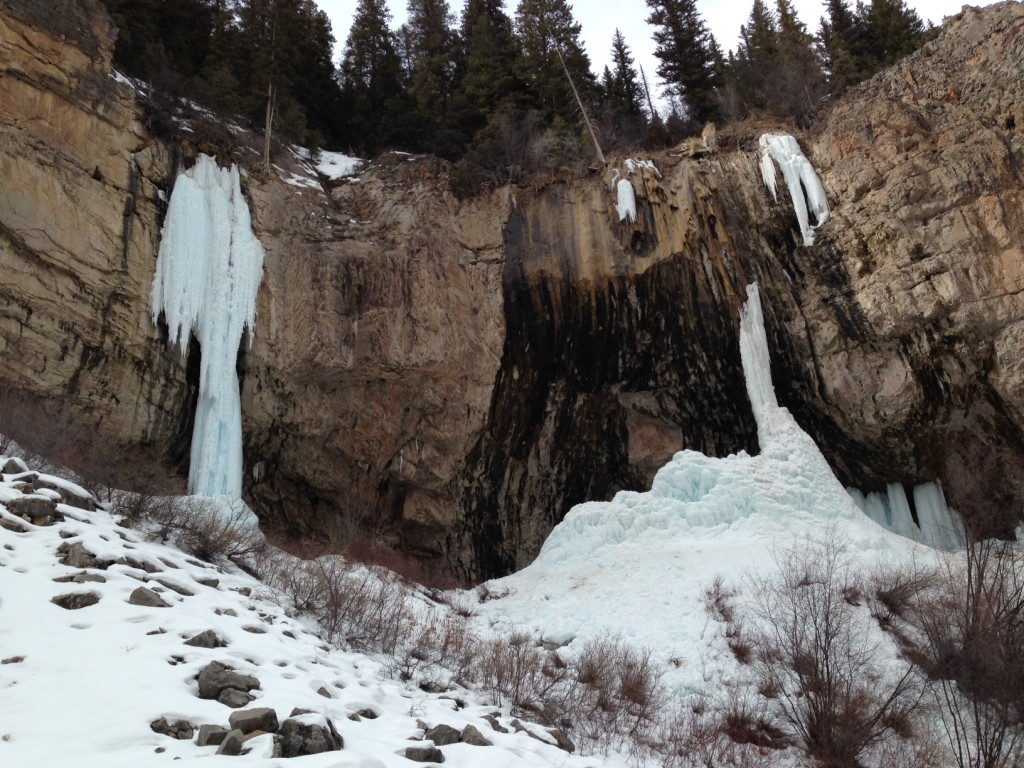 Stone Free and Ice Palace at Rifle Mountain Park, CO on 2-19-14.